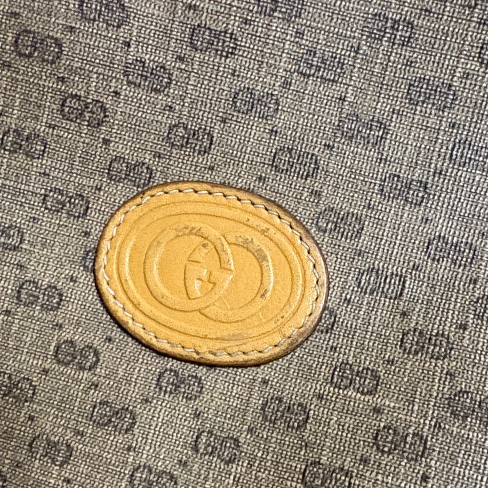 Gucci Monogram RARE Vintage 1980s Micro GG Round Ophidia Canteen. Made in Italy - Picture 3 of 16